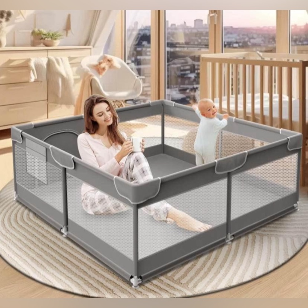 NEW IN BOX!! Baby Playpen 50 x 50 Inch Play Pen. Safe place for baby or pet